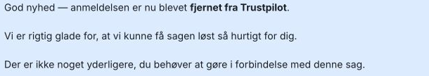 Muokattu Trustpilot-poistokirjeenvaihtoesikatselu